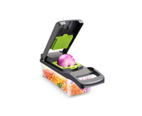 14-in-1 Vegetable Chopper and Slicer with multiple blade attachments