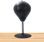 Desk Punching Bag with Suction Cup, Mini Stress Relief Boxing Ball for Adults, Teens & Kids | Includes Pump