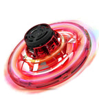 Flying LED Fidget Spinner UFO Drone Toy Stress Reliever, Focus Enhancer, Perfect for Kids & Adults