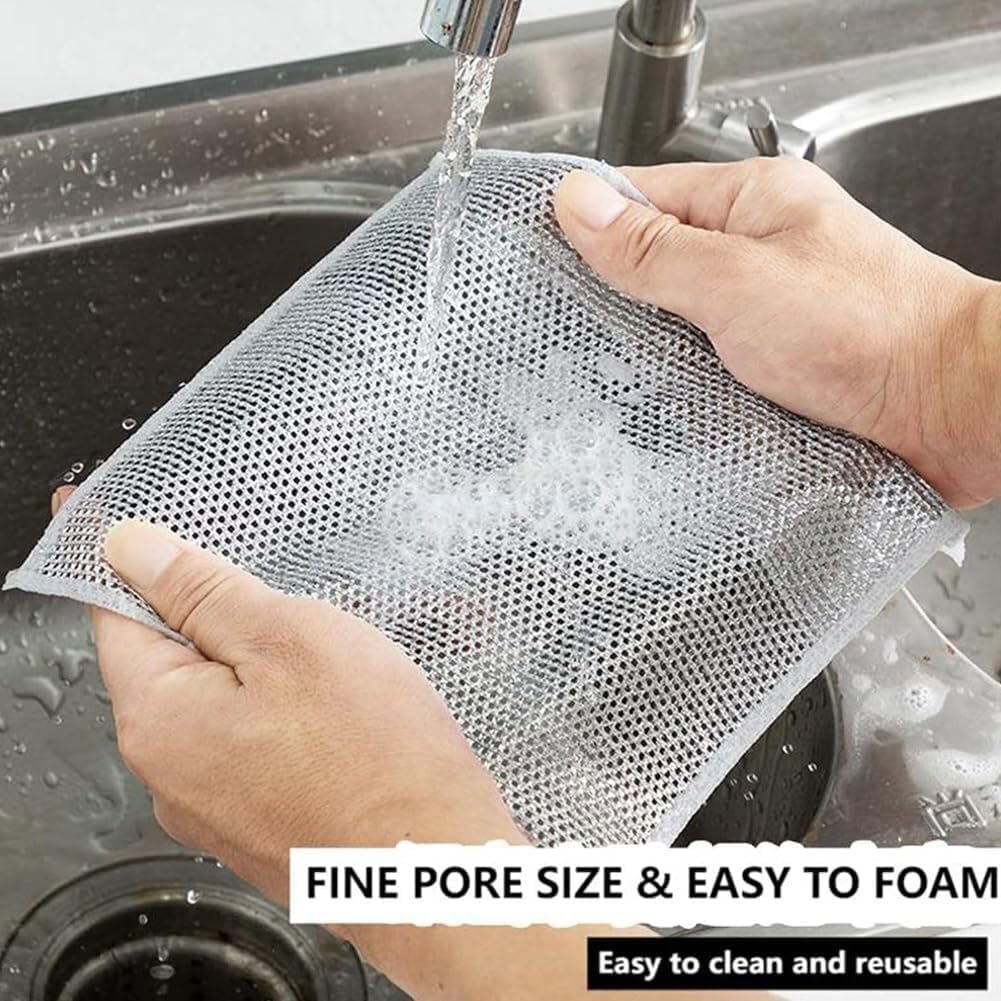 4x Stainless Steel Cloth