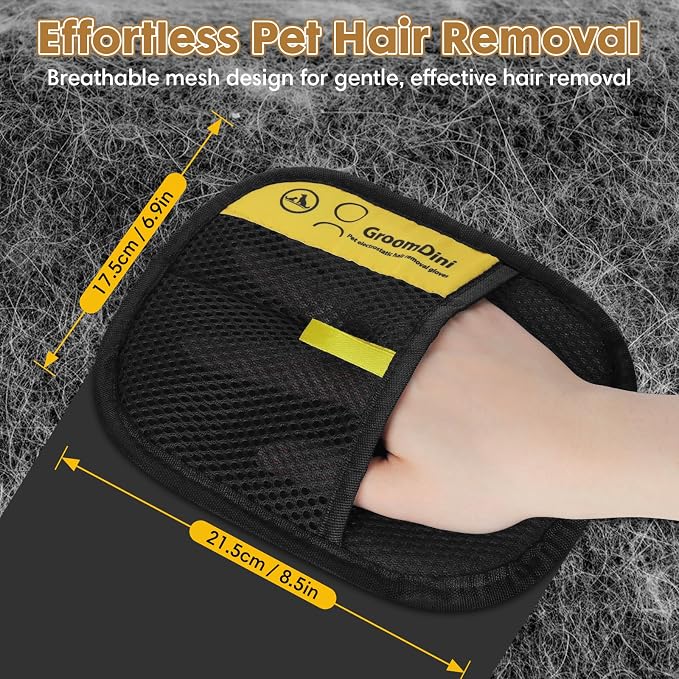 2-Pack Pet Hair Remover Glove