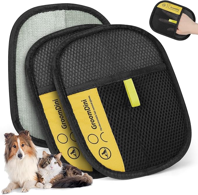 2-Pack Pet Hair Remover Glove