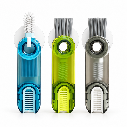 3 in 1 Cup Lid Gap Cleaning Brush (3-pack)