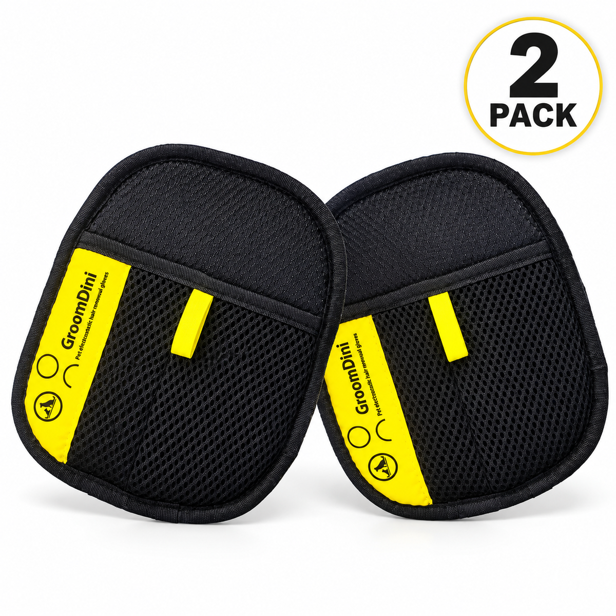 2-Pack Pet Hair Remover Glove