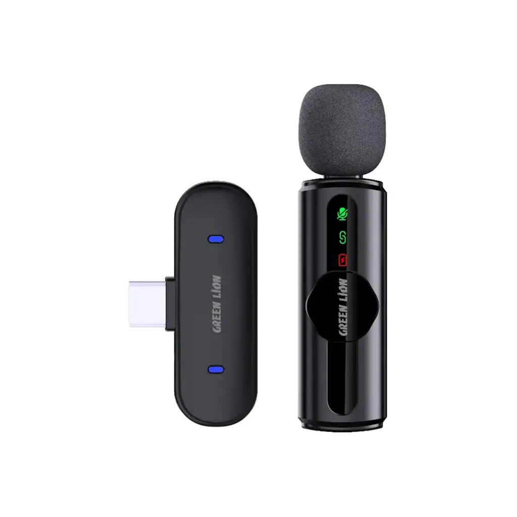 Green Lion GM-75X Microphone 3-Level Noise Cancellation - Black