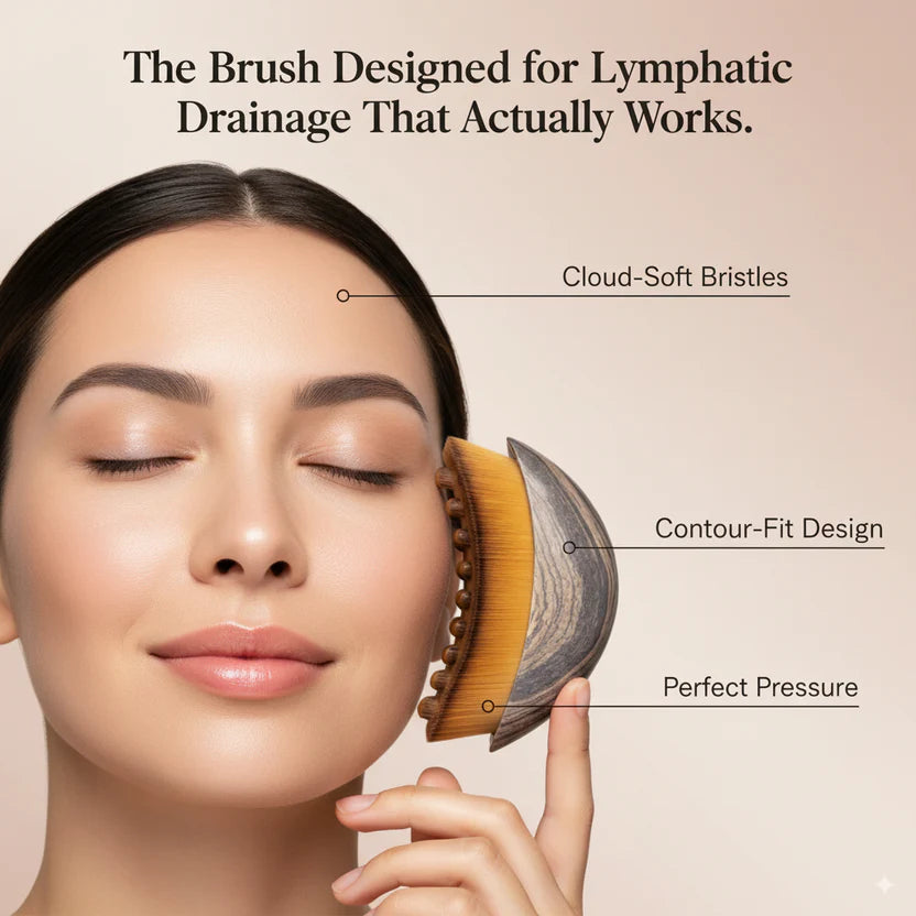 Lymphatic Contour Face Brush, Depuff, Sculpt & Lift Jawline Naturally