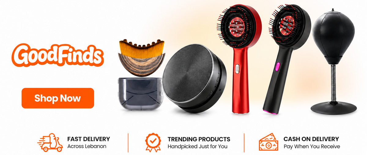 GoodFinds Homepage banner with top products in beauty finds, gadgets and accessories