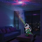 Green Lion Astronaut Night Light Projector