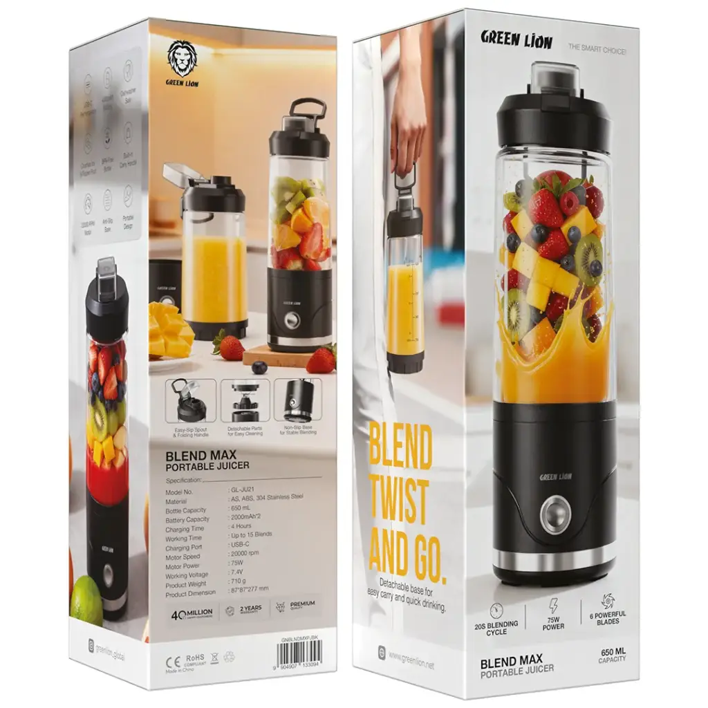 Green Lion Blend Max Portable Juicer