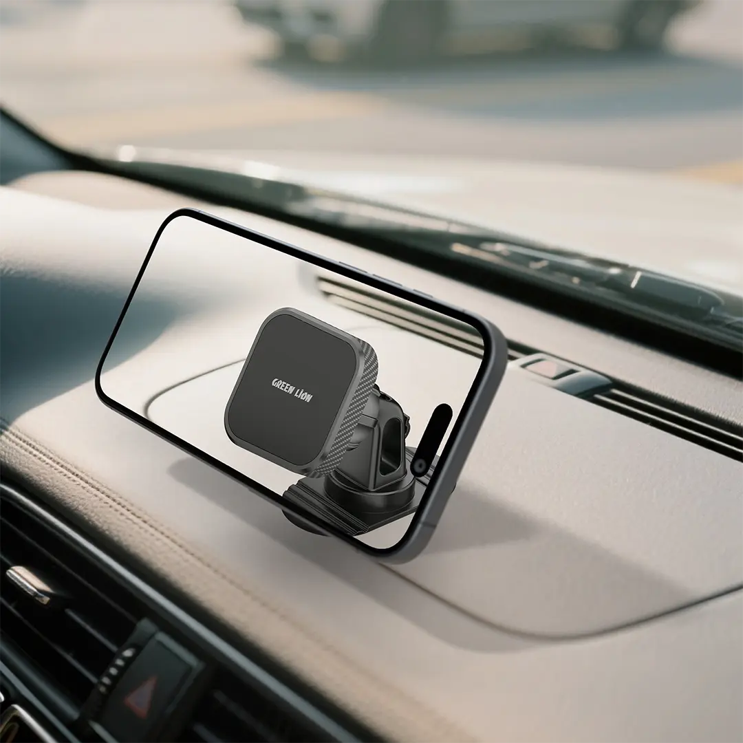 Green Lion Dash Grip Car Phone Holder - Black