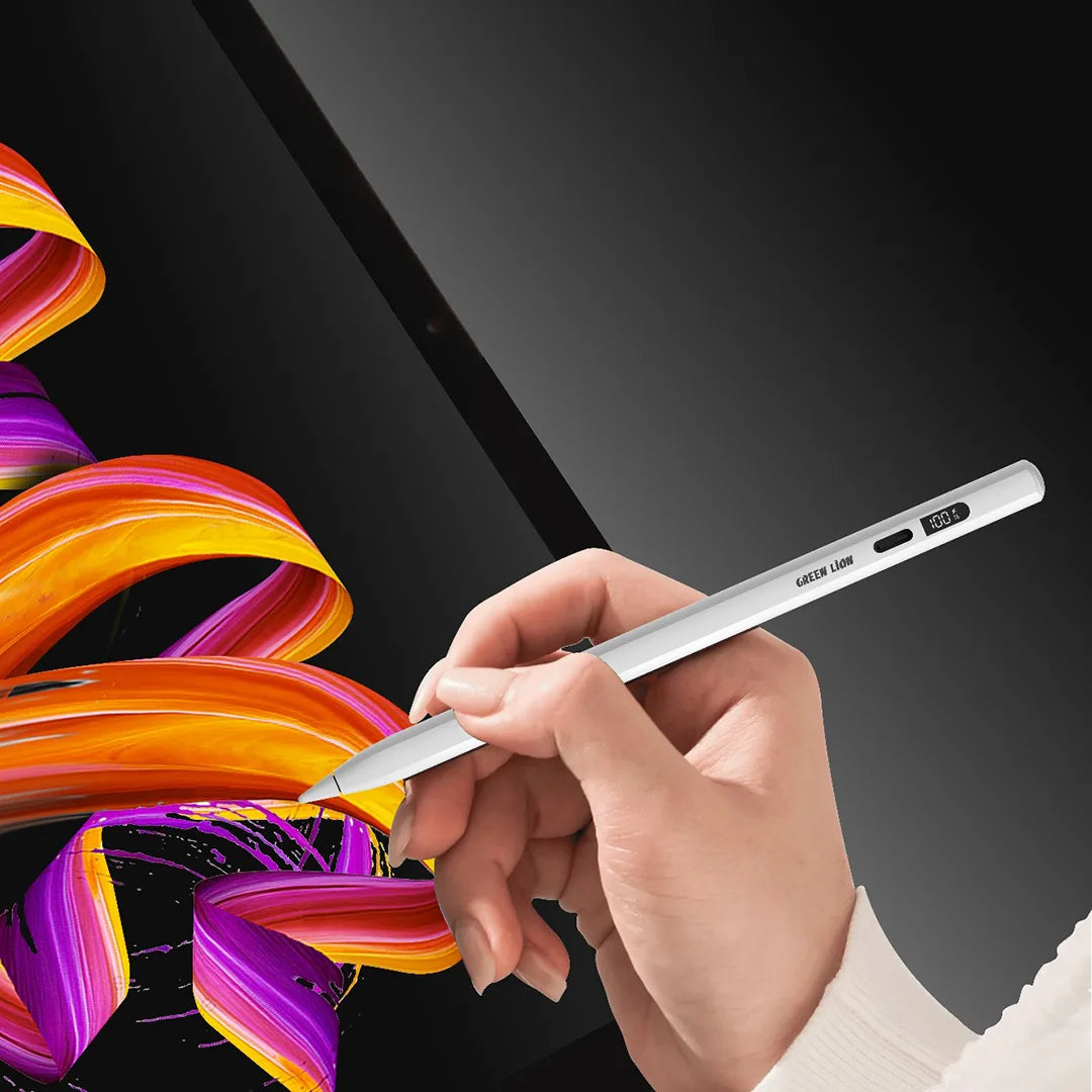 Green Lion Digital Stylus Pencil - White