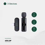 Green Lion GM-75X Microphone 3-Level Noise Cancellation - Black