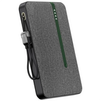 Green Lion Kyoto 10000mAh Power Bank - Black