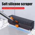 Floor scrub brush for bathroom corners and grout
