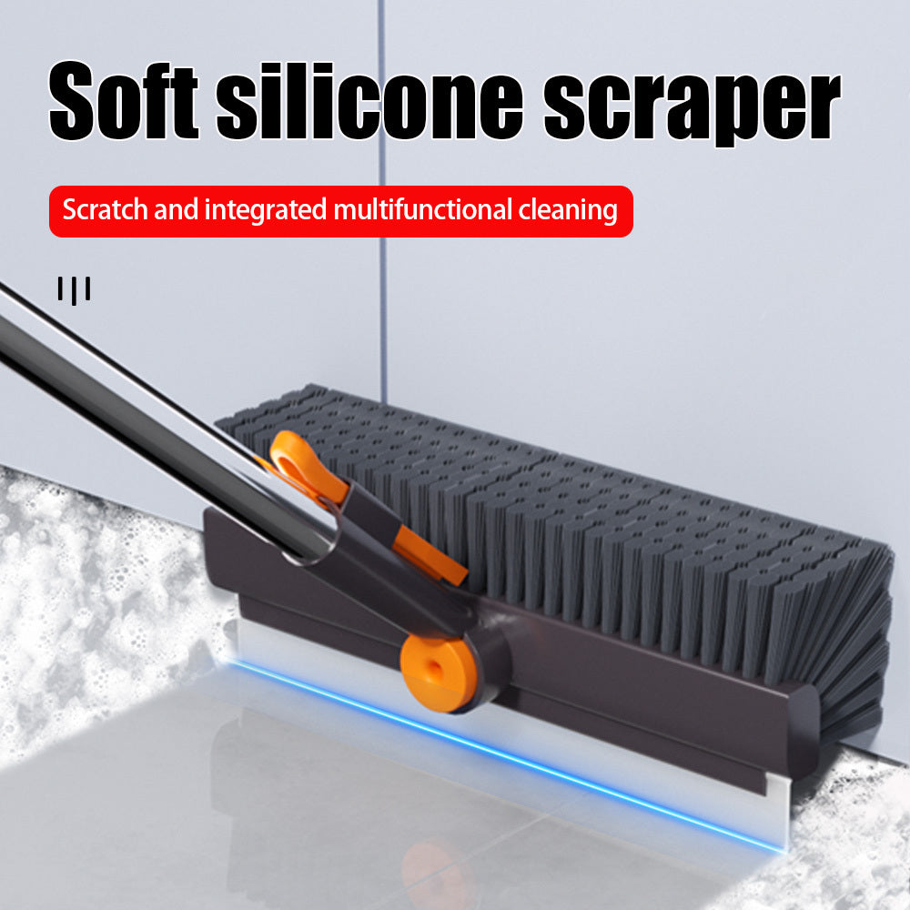 Floor scrub brush for bathroom corners and grout
