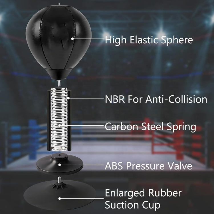 Desk Suction Cup Punching Bag + Free Pump + Free UFO Drone