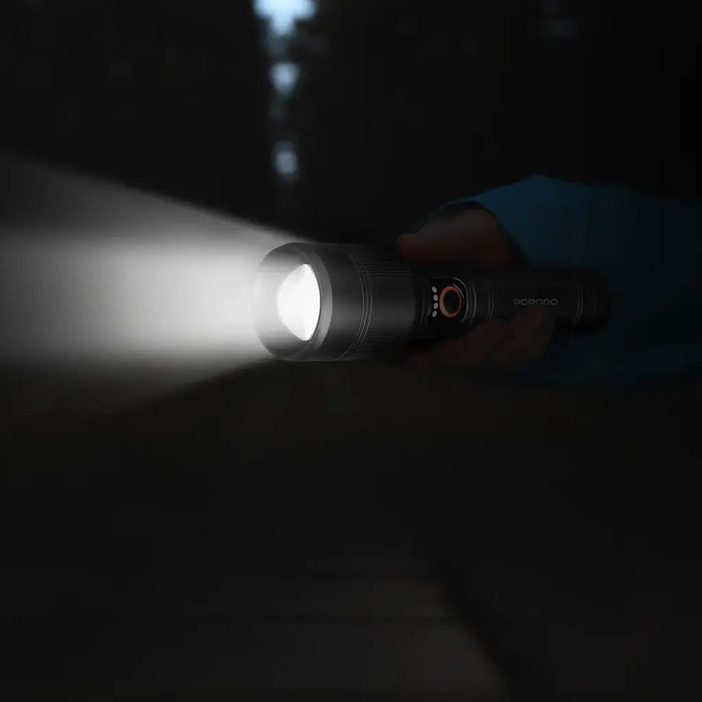 Porodo Lifestyle Lumalite 2600 Rechargeable Flashlight - Grey