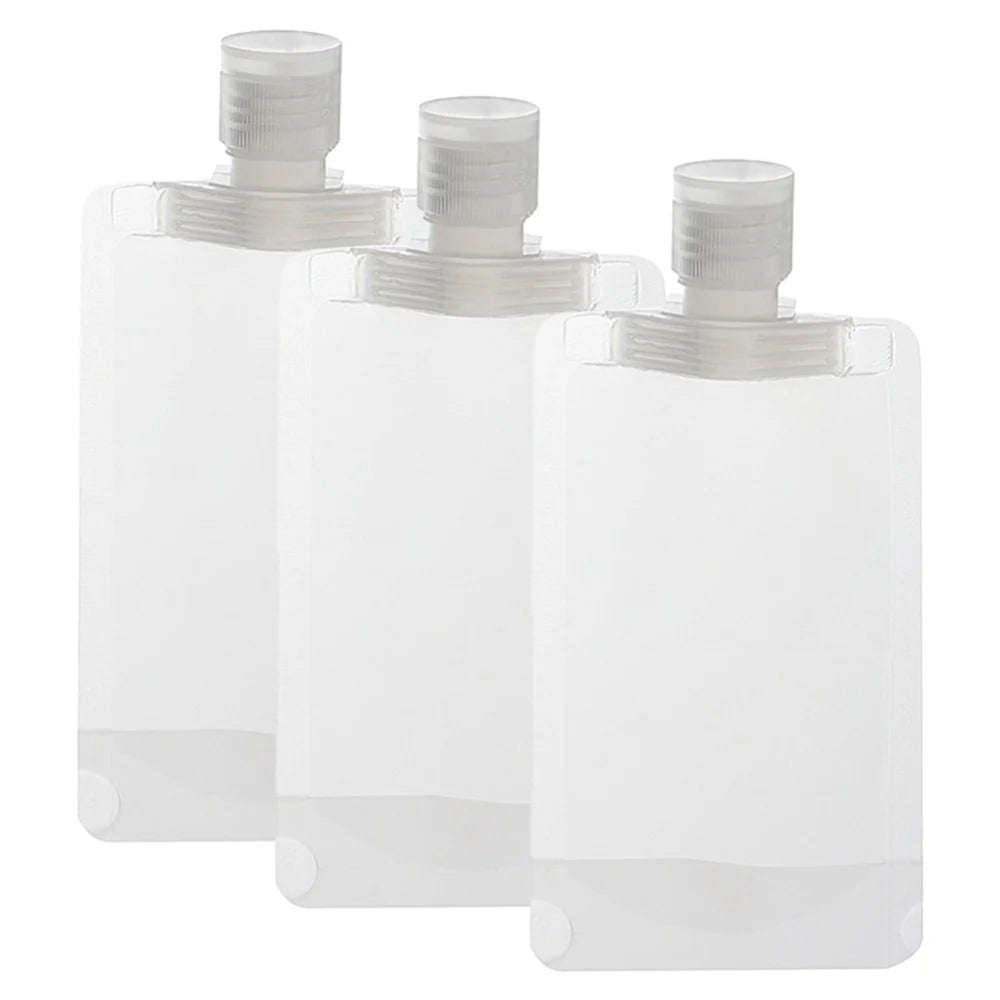 Flat Travel Pouches for Toiletries - 3pcs TSA Approved