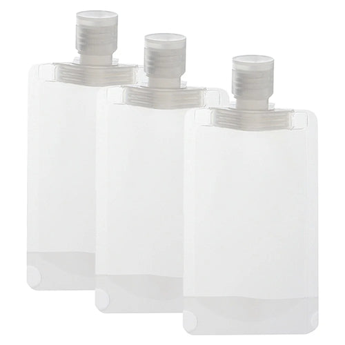 Flat Travel Pouches for Toiletries - 3pcs TSA Approved