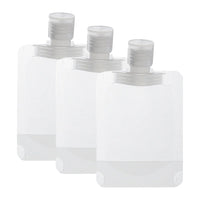 Flat Travel Pouches for Toiletries - 3pcs
