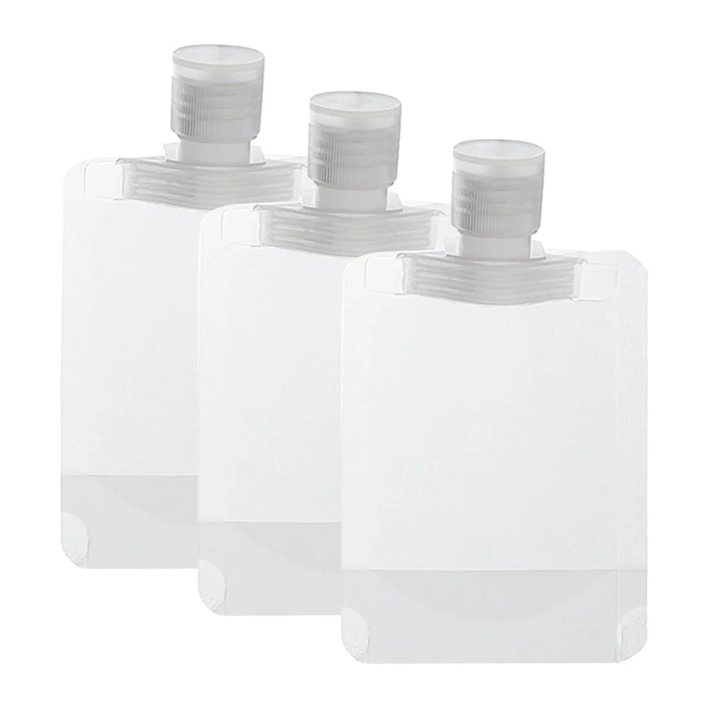 Flat Travel Pouches for Toiletries - 3pcs