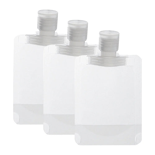 Flat Travel Pouches for Toiletries - 3pcs