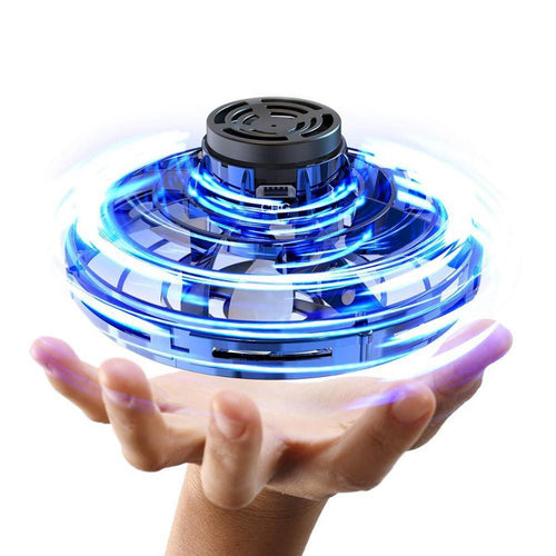 Flying LED Fidget Spinner UFO Drone Toy Stress Reliever, Focus Enhancer, Perfect for Kids & Adults