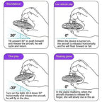 Flying LED Fidget Spinner UFO Drone Toy Stress Reliever, Focus Enhancer, Perfect for Kids & Adults