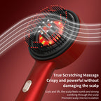 Red Light Therapy Hair Growth Massage Scalp Brush, Electric Vibration Massage Comb, Anti Hair Loss Liquid Oil Applicator