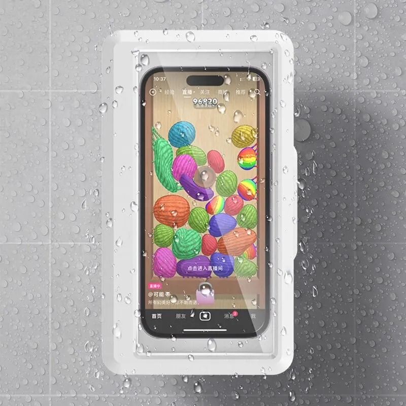 Universal Waterproof Anti Fog Shower Phone Holder