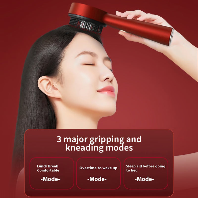 Red Light Therapy Hair Growth Massage Scalp Brush, Electric Vibration Massage Comb, Anti Hair Loss Liquid Oil Applicator